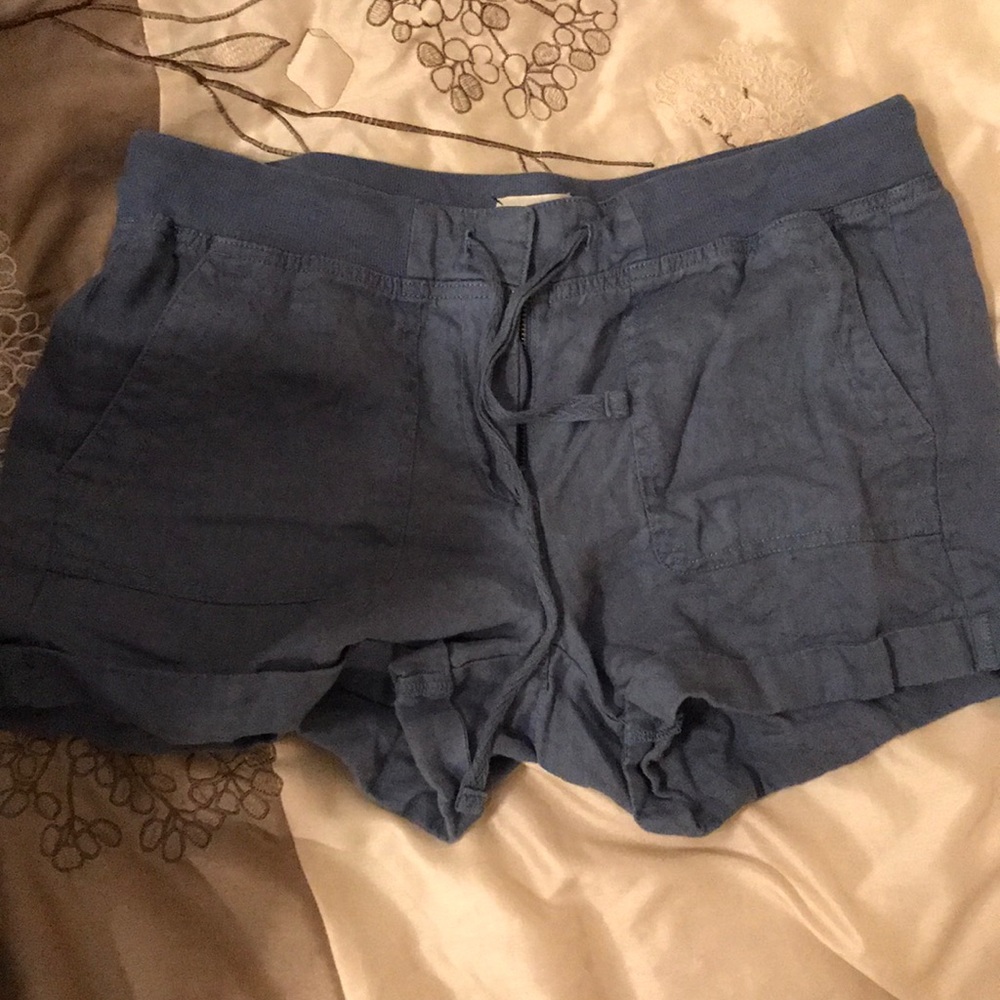 Blue cotton shorts